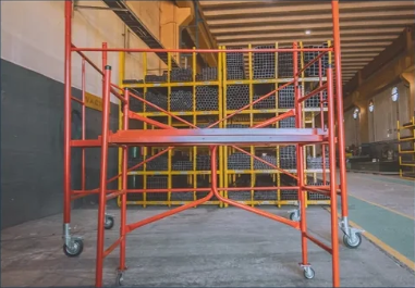 Andamios de caño para obras